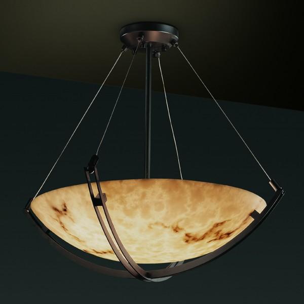 60" LED Pendant Bowl w/ Crossbar