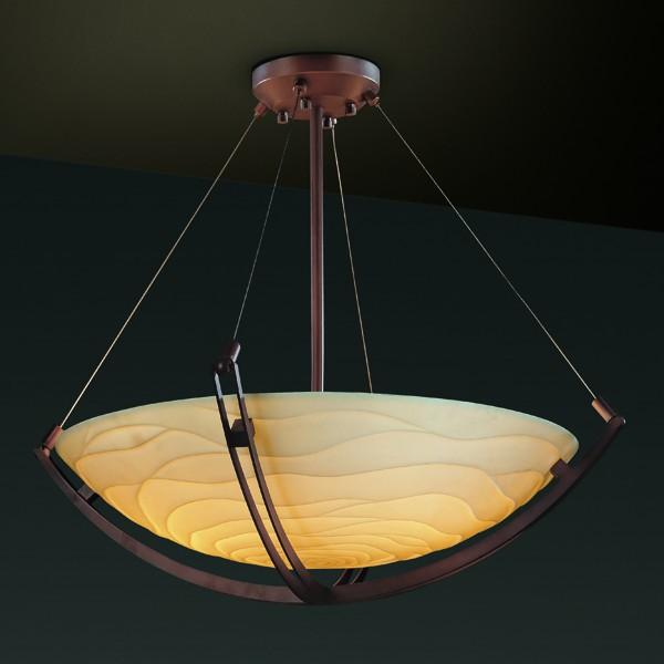 60" LED Pendant Bowl w/ Crossbar