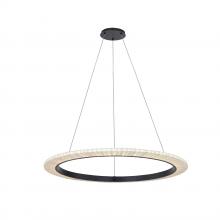 Justice Design Group FAB-8336-CREM-MBLK - Medallo 42" LED Ring Pendant