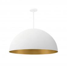 Justice Design Group NSH-9843-MTGD - Elias 32" 6-Light Dome Pendant