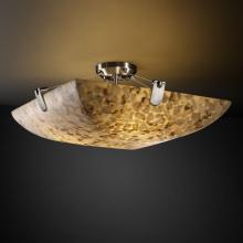 Justice Design Group ALR-9612-25-MBLK-LED-5000 - 24" Semi-Flush Bowl w/ U-Clips