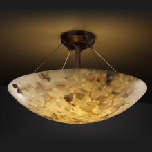 Justice Design Group ALR-9654-25-DBRZ-F6-LED-6000 - 36" Semi-Flush Bowl w/ CONCENTRIC CIRCLES FINIALS