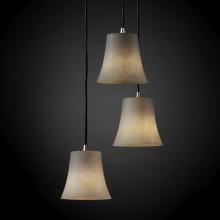 Justice Design Group CLD-8818-10-NCKL - Mini 3-Light Cluster Pendant