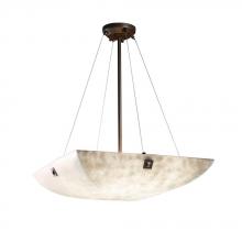 Justice Design Group CLD-9662-25-NCKL-F6 - 24" Pendant Bowl w/ CONCENTRIC CIRCLES FINIALS