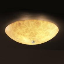 Justice Design Group CLD-9672-25-NCKL-LED-5000 - 24" Semi-Flush Bowl w/ Fluorescent Lamping