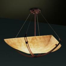 Justice Design Group CLD-9721-25-DBRZ-LED-3000 - 18" Pendant Bowl w/ Crossbar