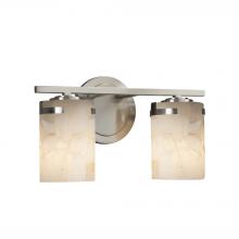 Justice Design Group ALR-8452-10-NCKL - Atlas 2-Light Bath Bar