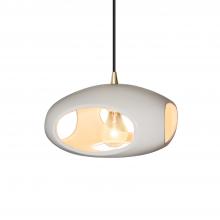 Justice Design Group CER-6440-BIS-ABRS-BKCD - Punch 1-Light Pendant