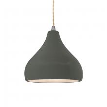 Justice Design Group CER-6560-PWGN-NCKL-BEIG-TWST - Small Droplet 1-Light Pendant