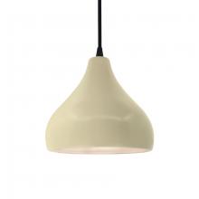 Justice Design Group CER-6560-VAN-MBLK-BKCD - Small Droplet 1-Light Pendant