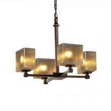 Justice Design Group FSN-8420-55-MROR-DBRZ - Tetra 5-Light Chandelier