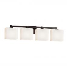 Justice Design Group FSN-8434-55-OPAL-DBRZ - Regency 4-Light Bath Bar