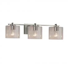 Justice Design Group FSN-8443-30-SEED-NCKL - Era 3-Light Bath Bar