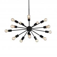 Justice Design Group NSH-8024-MBLK - Axion 33" Chandelier