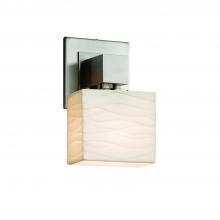 Justice Design Group PNA-8707-55-WAVE-NCKL - Aero ADA 1-Light Wall Sconce (No Arms)