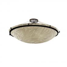 Justice Design Group PNA-9687-35-BMBO-DBRZ-LED6-6000 - 48" LED Semi-Flush Bowl w/ Ring