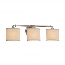 Justice Design Group FAB-8463-30-CREM-NCKL - Bronx 3-Light Bath Bar