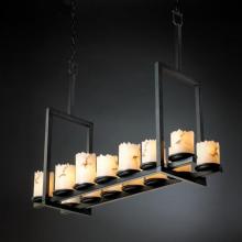 Justice Design Group FAL-8764-12-MBLK - Dakota 14-Light Bridge Chandelier (Tall)