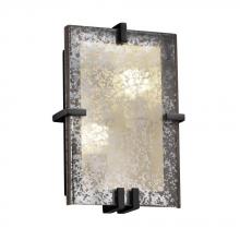 Justice Design Group FSN-5551-MROR-MBLK-LED-2000 - Clips Rectangle Wall Sconce (ADA)