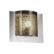 Justice Design Group FSN-5560-MROR-MBLK-LED-1000 - Framed Square 3-Sided Wall Sconce (ADA)