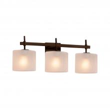 Justice Design Group FSN-8413-30-FRCR-DBRZ - Union 3-Light Bath Bar