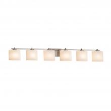 Justice Design Group FSN-8446-30-OPAL-NCKL - Era 6-Light Bath Bar