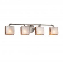 Justice Design Group FSN-8464-55-MROR-NCKL - Bronx 4-Light Bath Bar