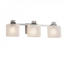 Justice Design Group FSN-8473-55-FRCR-NCKL - Ardent 3-Light Bath Bar