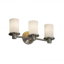 Justice Design Group FSN-8513-10-MROR-DBRZ - Rondo 3-Light Bath Bar