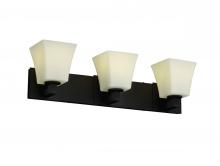 Justice Design Group FSN-8923-20-OPAL-DBRZ - Modular 3-Light Bath Bar