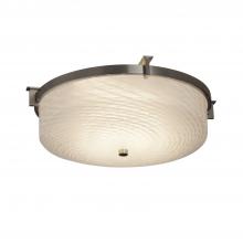 Justice Design Group FSN-8985-WEVE-NCKL - Era 16" Round Flush-Mount