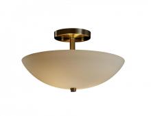 Justice Design Group FSN-9690-35-OPAL-NCKL-LED-2000 - 14" Round Semi-Flush Bowl