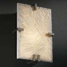 Justice Design Group PNA-5551-BMBO-DBRZ-LED-2000 - Clips Rectangle Wall Sconce (ADA)