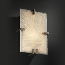 Justice Design Group PNA-5551-BMBO-NCKL-LED-2000 - Clips Rectangle Wall Sconce (ADA)