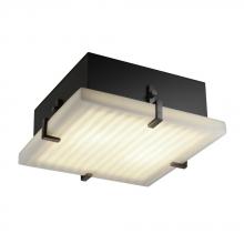 Justice Design Group PNA-5557-WFAL-DBRZ-LED-3000 - Clips 16" Square Flush-Mount