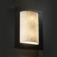 Justice Design Group PNA-5563-BMBO-ABRS-LED-2000 - Framed Rectangle 4-Sided Wall Sconce (ADA)