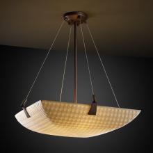 Justice Design Group PNA-9641-25-CHKR-DBRZ-LED-3000 - 18" Pendant Bowl w/ Tapered Clips