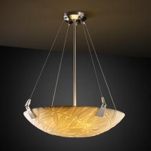 Justice Design Group PNA-9641-35-BMBO-NCKL-LED-3000 - 18" Pendant Bowl w/ Tapered Clips