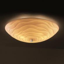 Justice Design Group PNA-9672-35-WAVE-MBLK-LED-5000 - 24" Semi-Flush Bowl w/ Fluorescent Lamping