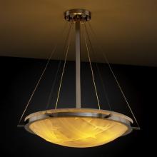 Justice Design Group PNA-9692-35-BANL-DBRZ-LED-5000 - 24" Round Pendant Bowl w/ Ring