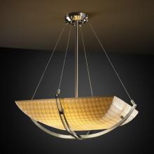 Justice Design Group PNA-9721-25-CHKR-MBLK-LED-3000 - 18" Pendant Bowl w/ Crossbar