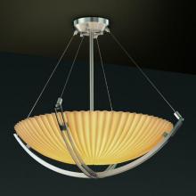 Justice Design Group PNA-9721-35-PLET-NCKL-LED-3000 - 18" Pendant Bowl w/ Crossbar