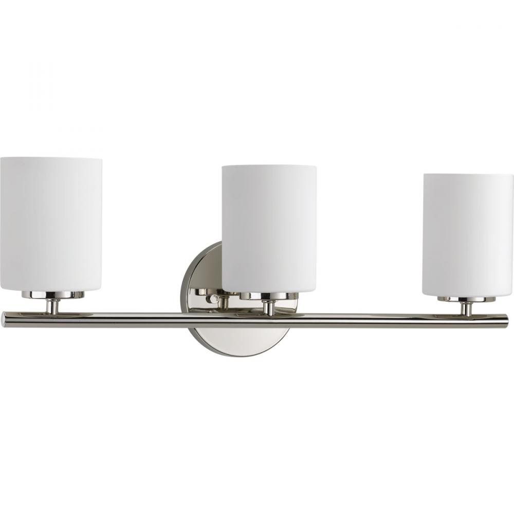 3 LIGHT POLISHED NICKEL BATH VANITY