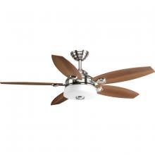 Progress P2544-0930K - Graceful Collection 54" 5 Blade Fan w/ LED Light