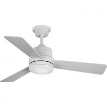 Progress P2555-2830K - Trevina II Collection 44" Three-Blade Satin White Ceiling Fan