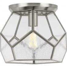 Progress P3868-09 - Cinq Collection Brushed Nickel One-Light 12" Flush Mount