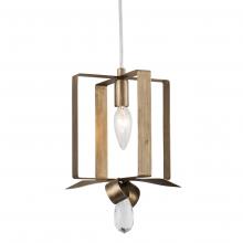 Varaluz 263M01SHG - Posh 1-Lt Square Mini Pendant - Havana Gold