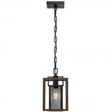 Varaluz 285M01DOBL - Rio Lobo 1-Lt Mini Pendant - Dark Oak/Black