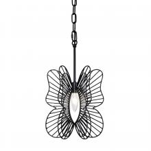 Varaluz 330M01BL - Monarch Butterfly 1-Lt Mini Pendant - Black