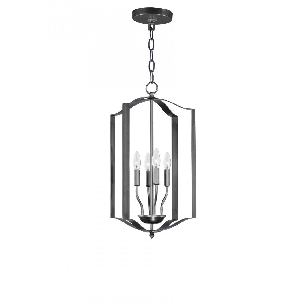 4 Light Pendant Black